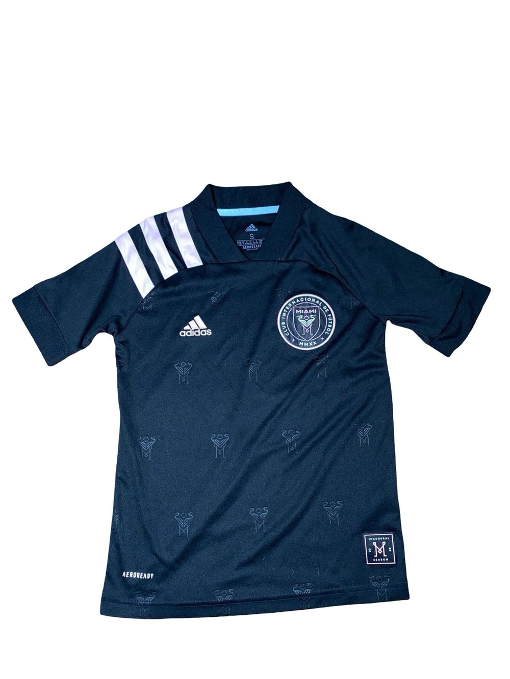 Youth Small Adidas Inter Miami CF 2020 Inaugural Season Away Soccer Jersey